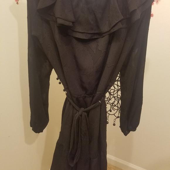 MICHAEL KORS New BLACK RUFFLE DRESS - Picture 6 of 6